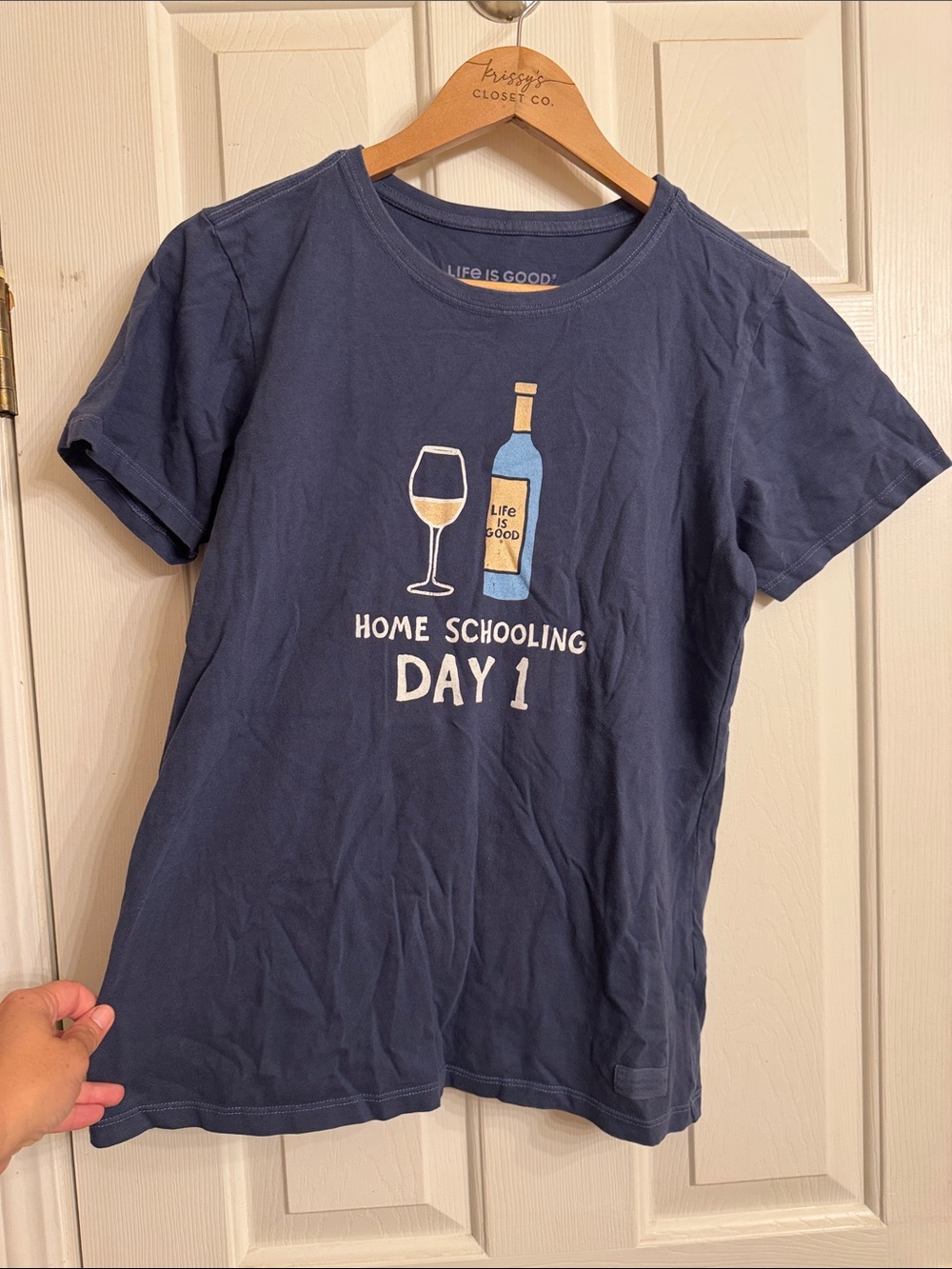 Life Is Good Navy 'Home Schooling Day 1' Graphic Tee
